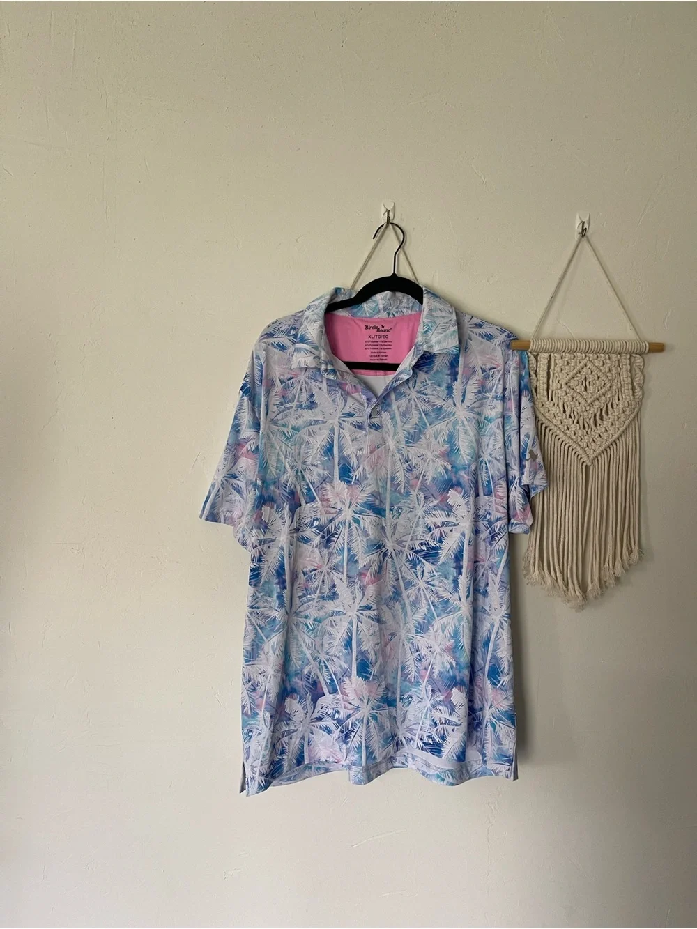 Birdie Bound Palm Tree Golf Polo Shirt - Picture 1 of 5